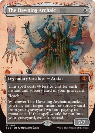 The Dawning Archaic (Borderless) (289) Foil - Secrets of Strixhaven
