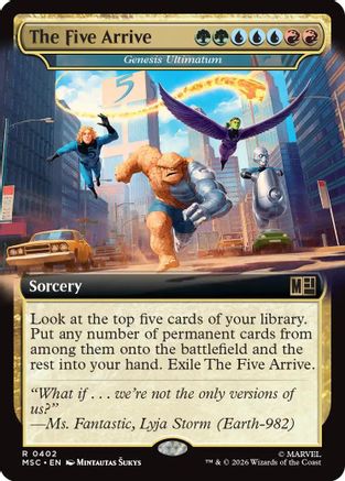 The Five Arrive – Genesis Ultimatum (Extended Art) (402) - Commander: Marvel Super Heroes