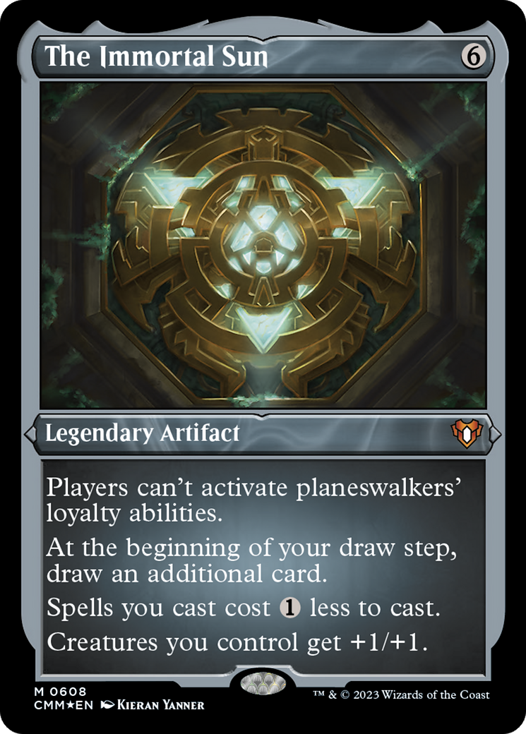 The Immortal Sun (608) Etched Foil - Commander Masters