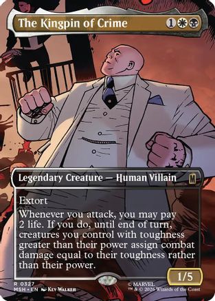 The Kingpin of Crime (Borderless) (327) Foil - Marvel Super Heroes