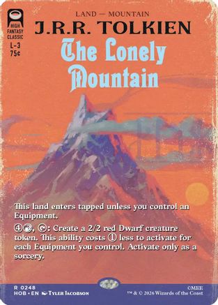 The Lonely Mountain (Book Cover) (248) - The Hobbit