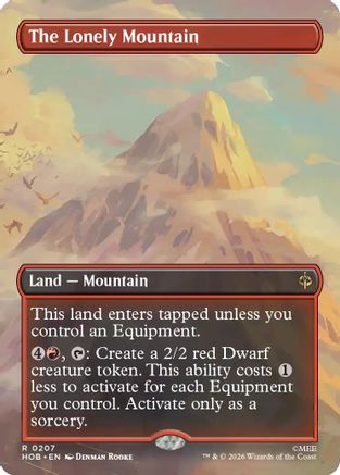 The Lonely Mountain (Borderless) (207) Foil - The Hobbit