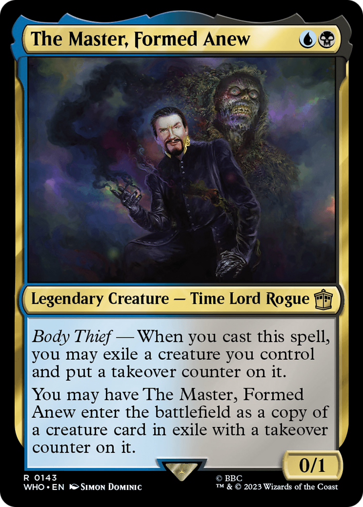 The Master, Formed Anew (143) Foil - Doctor Who