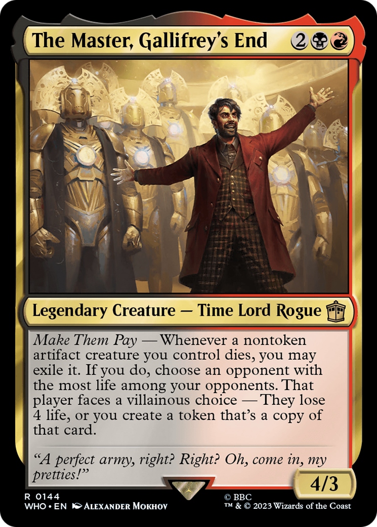The Master, Gallifrey's End (144) - Doctor Who