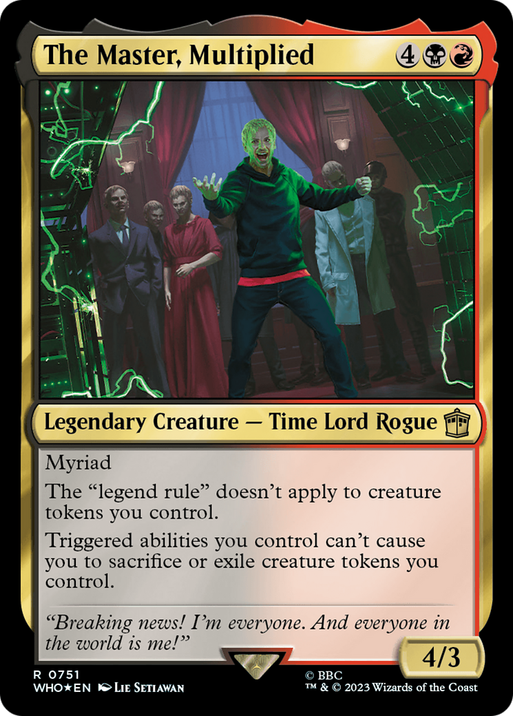 The Master, Multiplied (751) Surge Foil - Doctor Who