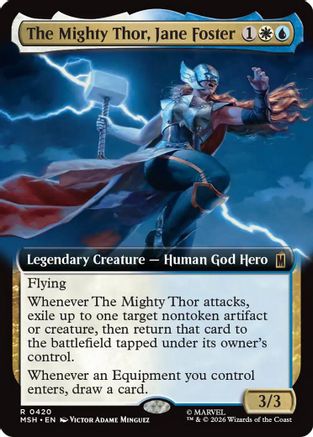 The Mighty Thor, Jane Foster (Extended Art) (420) Foil - Marvel Super Heroes