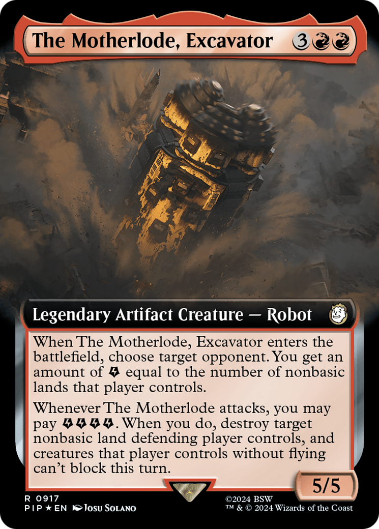 The Motherlode, Excavator (Extended Art) (917) Surge Foil - Fallout