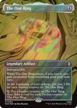 The One Ring (Borderless) (084) Surge Foil - The Hobbit: Eternal-Legal