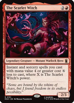 The Scarlet Witch (151) Foil - Marvel Super Heroes