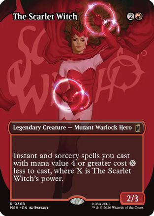The Scarlet Witch (Borderless Logo) (368) - Marvel Super Heroes