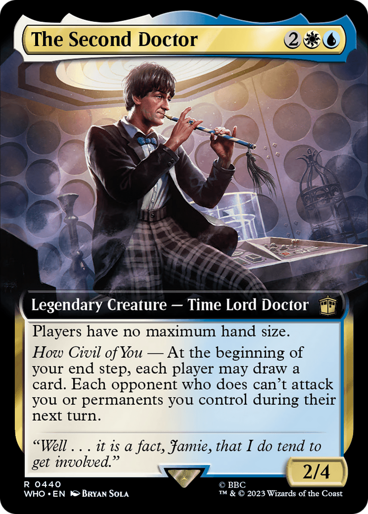 The Second Doctor (Extended Art) (440) Foil - Doctor Who