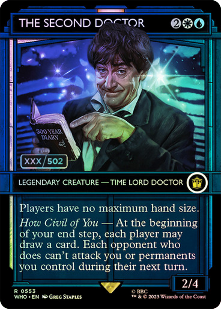 The Second Doctor (Serial Numbered) (553) Foil - Doctor Who