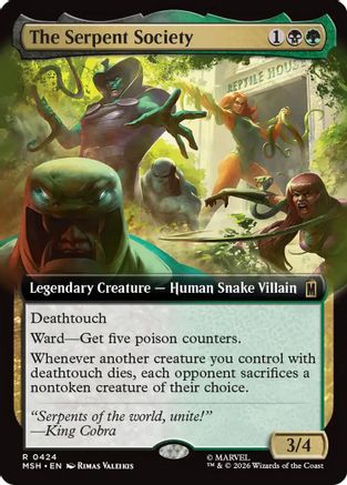 The Serpent Society (Extended Art) (424) - Marvel Super Heroes