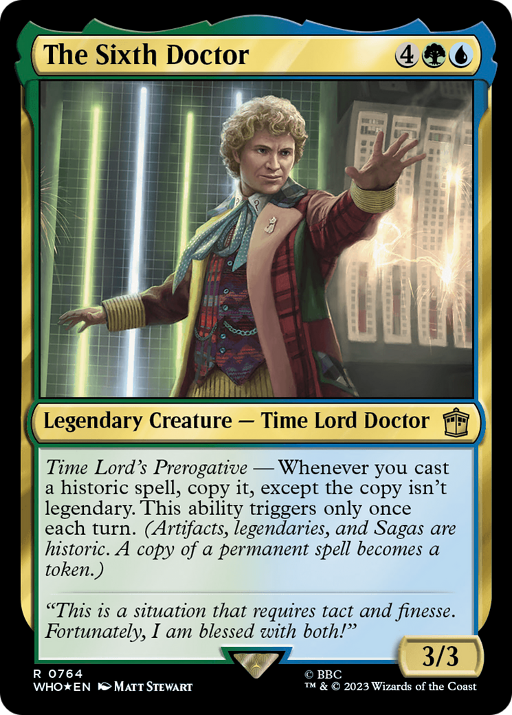 The Sixth Doctor (764) Surge Foil - Doctor Who