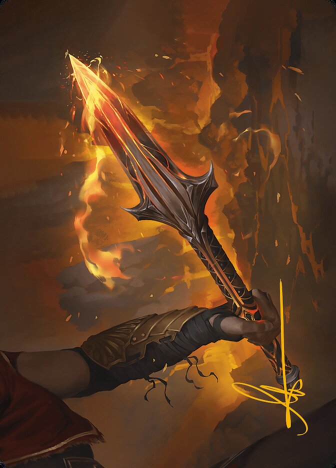The Spear of Leonidas (004s) Gold-Stamped - Art Series: Assassin's Creed
