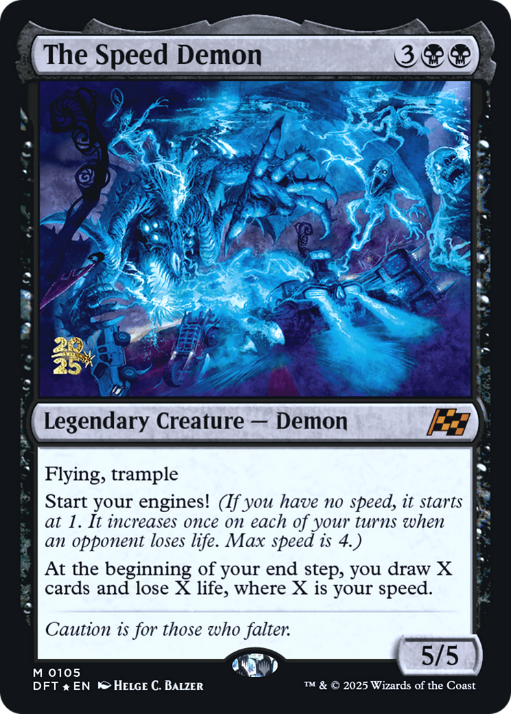 The Speed Demon (Prerelease) (105) Foil - Aetherdrift