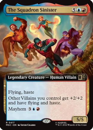The Squadron Sinister (Extended Art) (417) - Commander: Marvel Super Heroes