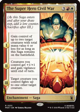 The Super Hero Civil War (231) Foil - Marvel Super Heroes
