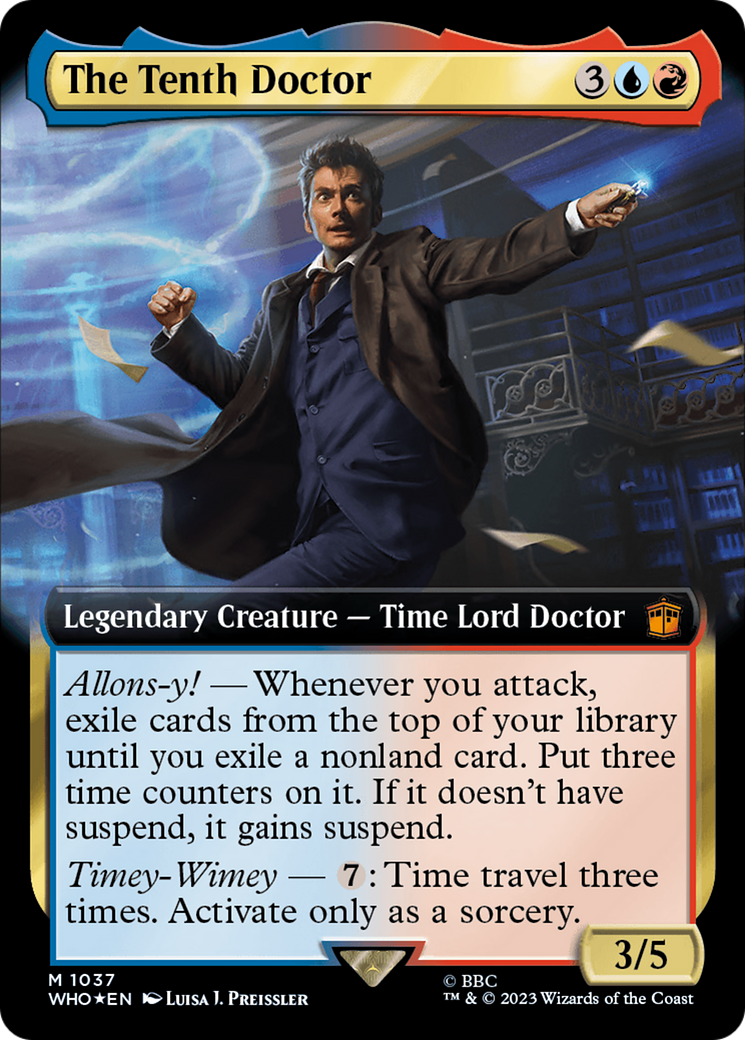 The Tenth Doctor (Extended Art) (1037) Surge Foil - Doctor Who
