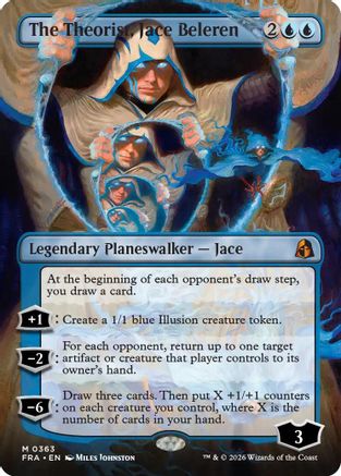 The Theorist, Jace Beleren (Borderless) (363) Foil - Reality Fracture