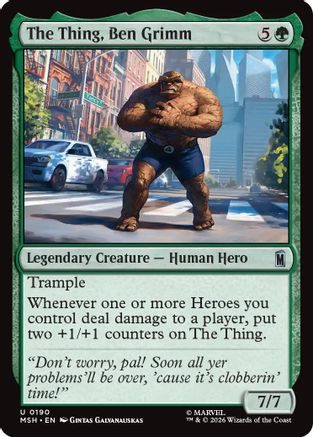The Thing, Ben Grimm (190) Foil - Marvel Super Heroes
