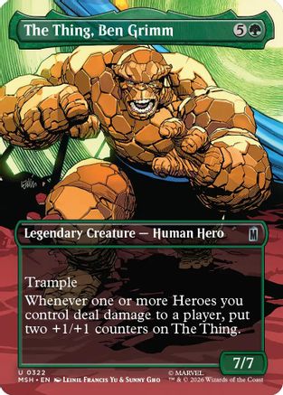 The Thing, Ben Grimm (Borderless) (322) - Marvel Super Heroes
