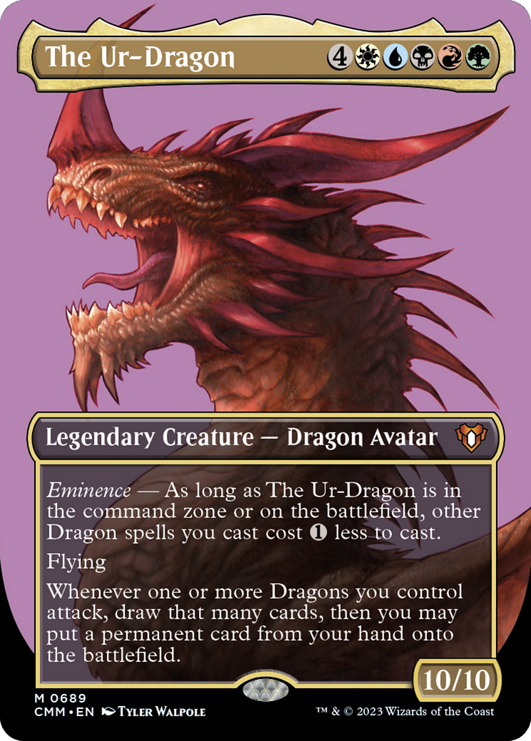 The Ur-Dragon (Borderless) (689) Foil - Commander Masters