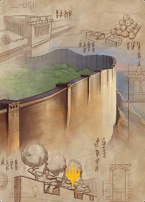 The Walls of Ba Sing Se (038s) Gold-Stamped - Art Series: Avatar: The Last Airbender