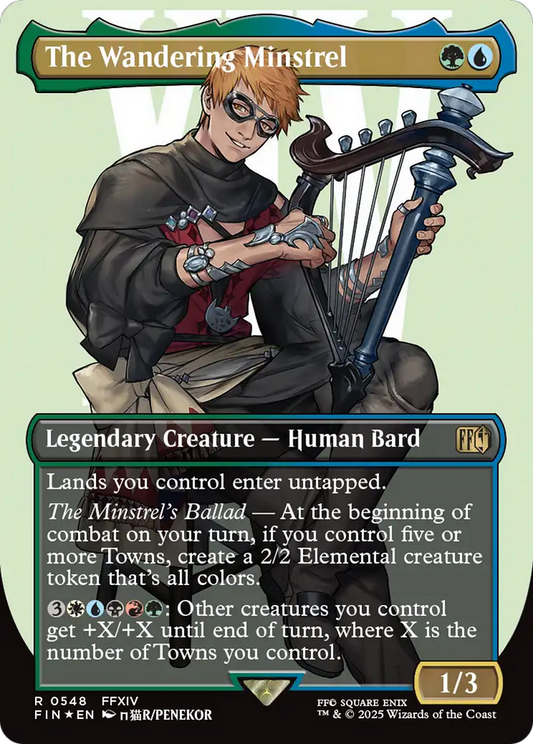 The Wandering Minstrel (Borderless) (548) Foil - FINAL FANTASY