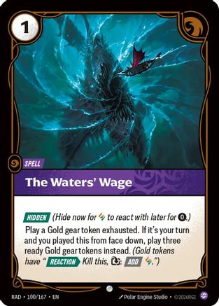 The Waters' Wage (100) Foil - Radiance