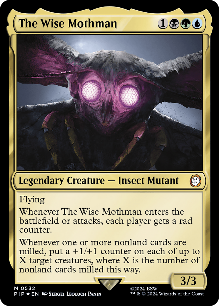 The Wise Mothman (532) Surge Foil - Fallout