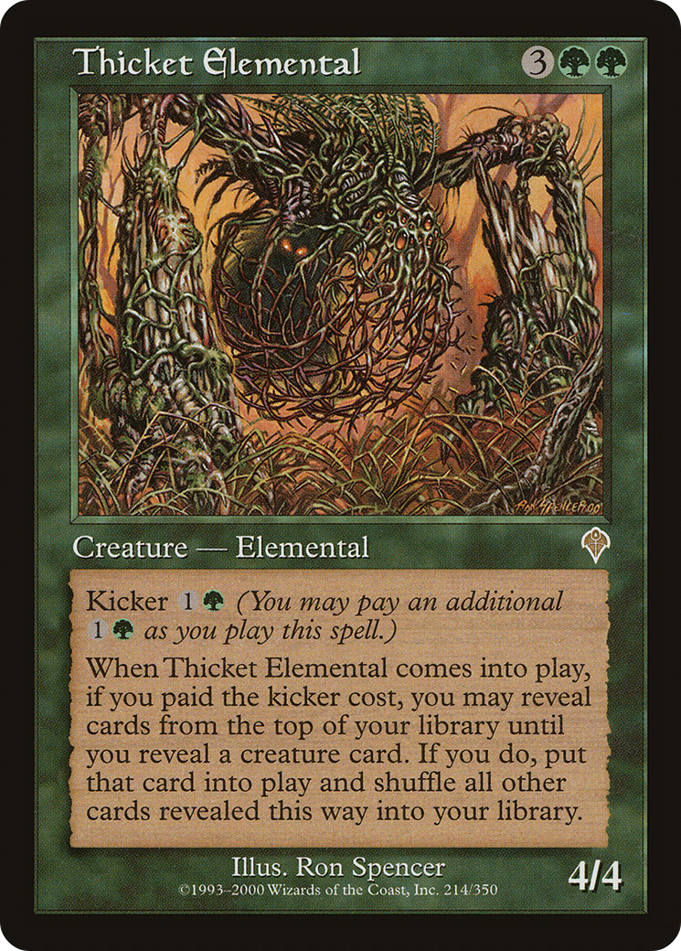 Thicket Elemental (214) - Invasion