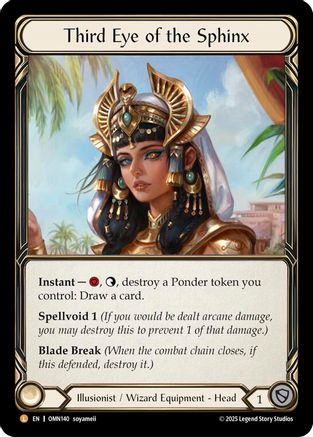 Third Eye of the Sphinx (OMN140) Cold Foil - Omens of the Third Age