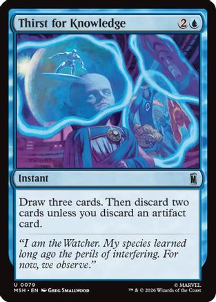 Thirst for Knowledge (079) Foil - Marvel Super Heroes