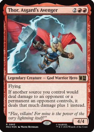 Thor, Asgard's Avenger (883) Surge Foil - Commander: Marvel Super Heroes