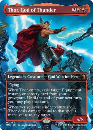 Thor, God of Thunder (Borderless) (338) - Marvel Super Heroes