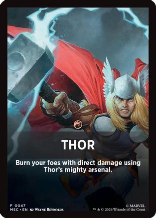 Thor (Jumpstart Front Card) (047) - Commander: Marvel Super Heroes