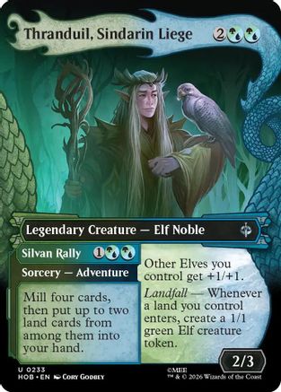 Thranduil, Sindarin Liege // Silvan Rally (Showcase) (233) Foil - The Hobbit