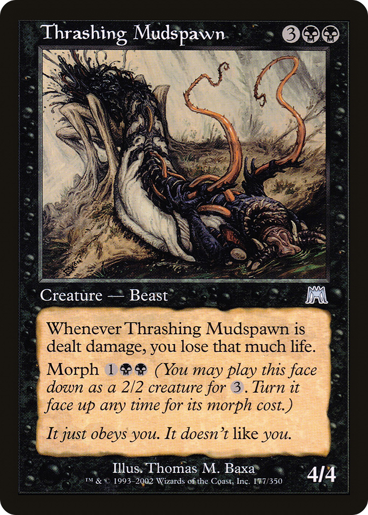 Thrashing Mudspawn (177) Foil - Onslaught