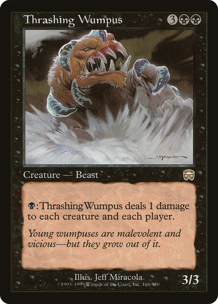 Thrashing Wumpus (166) Foil - Mercadian Masques