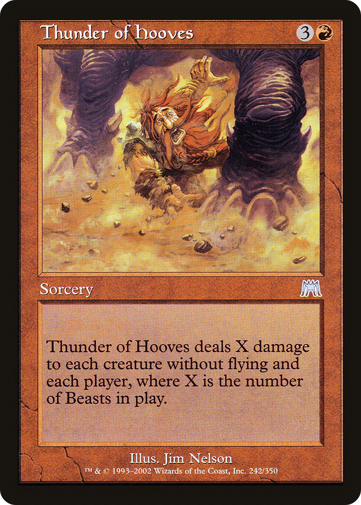 Thunder of Hooves (242) Foil - Onslaught