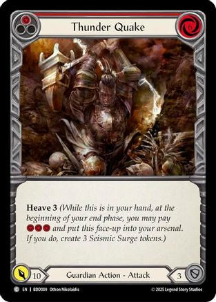 Thunder Quake (Red) (BDD009) - Bravo Demo Deck