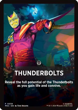 Thunderbolts (Jumpstart Front Card) (039) - Commander: Marvel Super Heroes