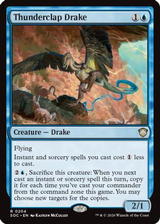 Thunderclap Drake (204) - Commander: Secrets of Strixhaven