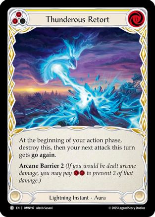 Thunderous Retort (Yellow) (OMN197) - Omens of the Third Age