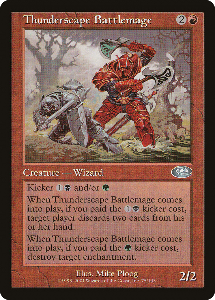 Thunderscape Battlemage (075) Foil - Planeshift