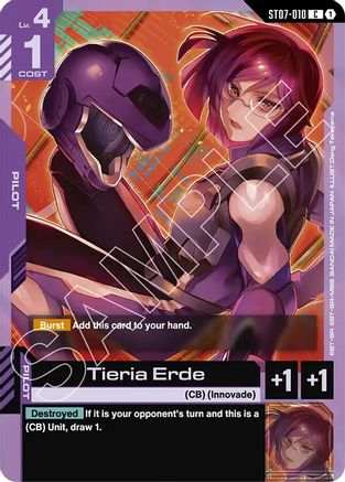 Tieria Erde (ST07-010) - Starter Deck 07: Celestial Drive