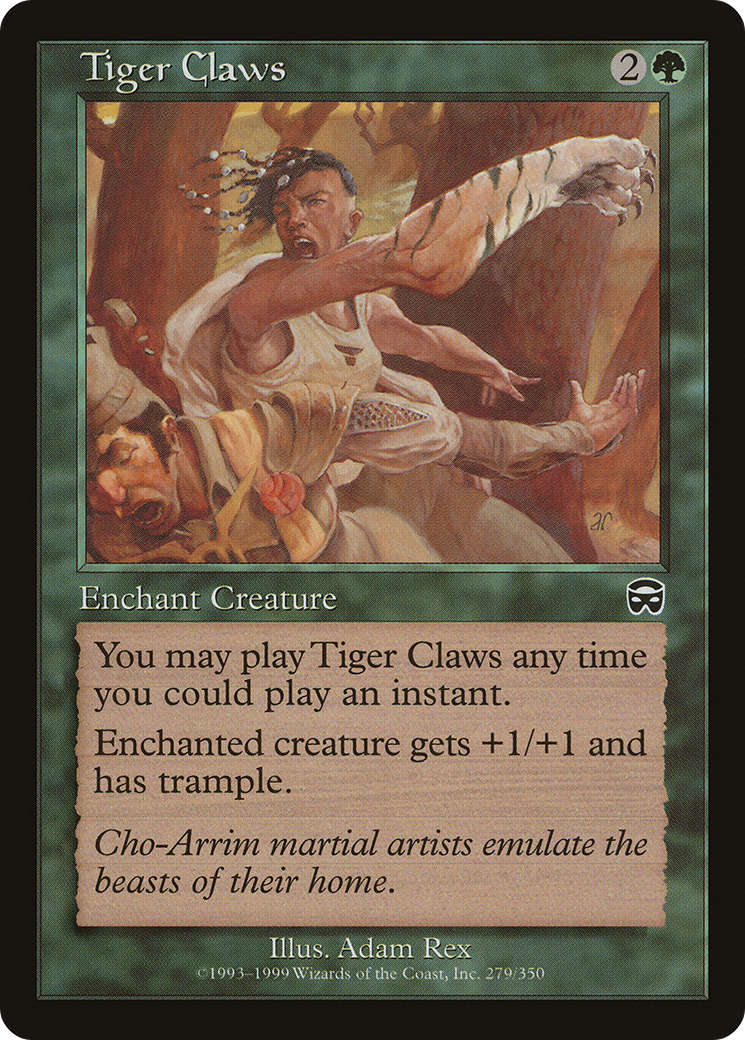 Tiger Claws (279) Foil - Mercadian Masques