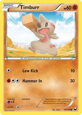 Timburr (58) - Dark Explorers