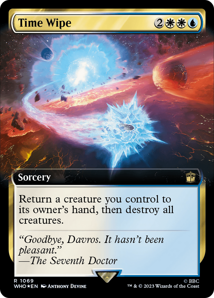 Time Wipe (Extended Art) (1069) Surge Foil - Doctor Who